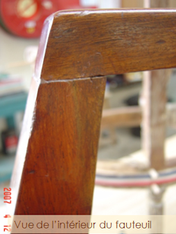Constat d’état de restauration du fauteuil bridge Leleu