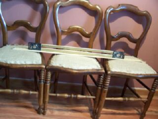 tapissier ameublement : chaises cannées fin XIXème siècle