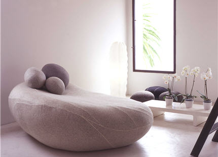 Collection Coussins Galets Livingstones de Stéphanie Marin