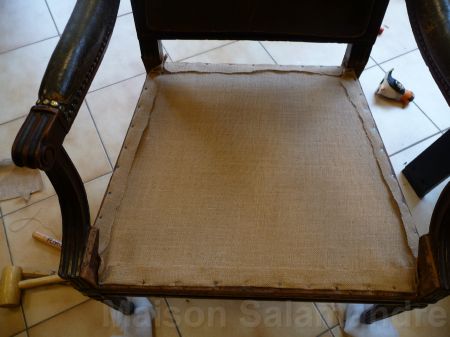 Restauration Fauteuil Louis XVI