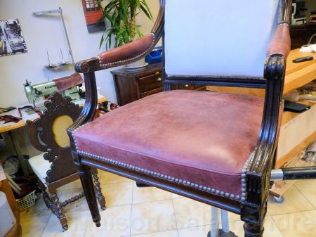 Restauration Fauteuil Louis XVI