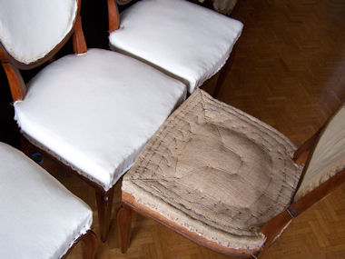 chaise Leleu garniture en plein